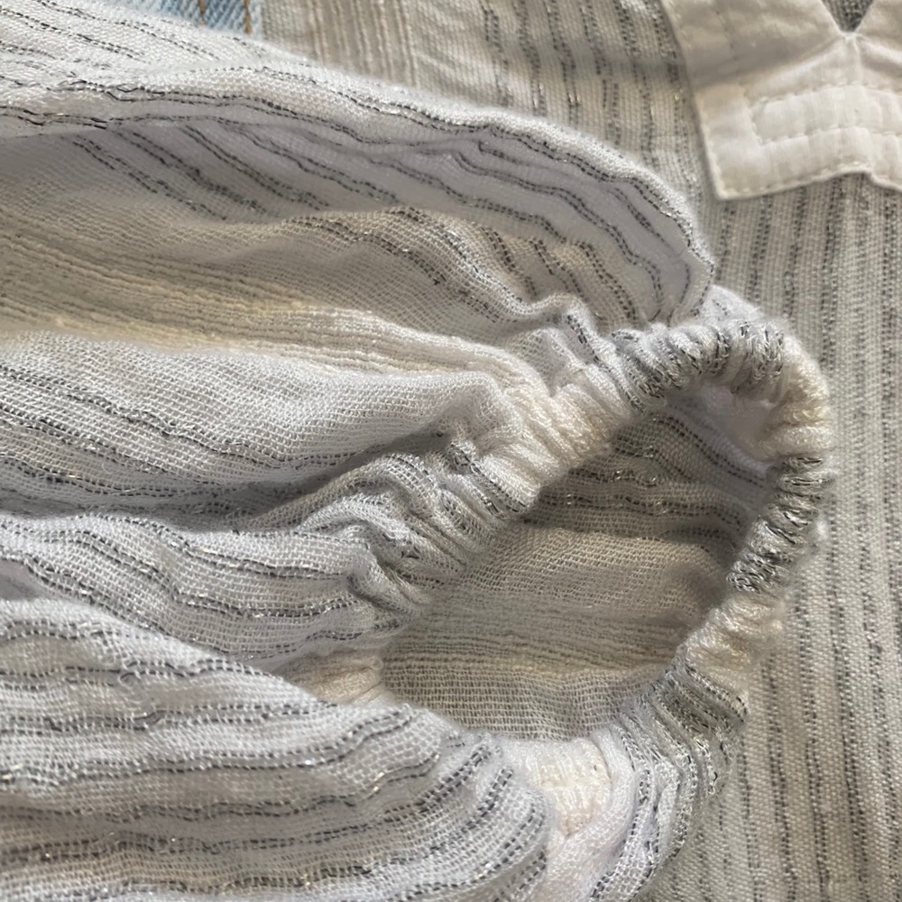 Free People breezy long sleeve white top(S) - Picture 3 of 5